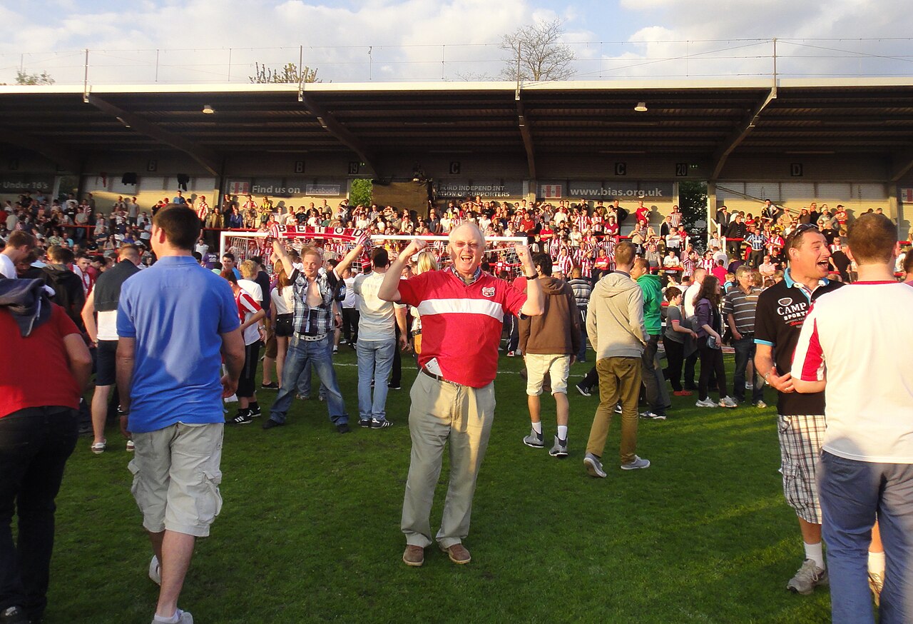 Football supporters in a stand